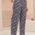 plum purple floral printed cotton blend straight suit set