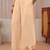 peach floral printed straight kurta set