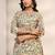 women floral printed regular thread work kurta with trousers & with dupatta