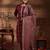 women ethnic motifs regular thread work kurta with trousers & with dupatta
