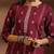 women ethnic motifs regular thread work kurta with trousers & with dupatta