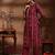 women ethnic motifs regular thread work kurta with trousers & with dupatta