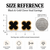 Anti-tarnish, beaded gold border, clover design, women's jewellery, stud back