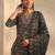 women floral printed regular thread work kurta with trousers & with dupatta