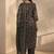 women floral printed regular thread work kurta with trousers & with dupatta