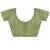 Lime light green satin ethnic embellished party wear matching blouse sarees