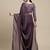 Burgundy burgundy & white embellished  georgette saree