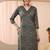 women floral printed regular kurta with trousers & with dupatta