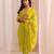 women ethnic motifs printed regular thread work kurta with trousers & with dupatta