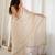 Off white embellished embroidered poly georgette designer saree