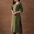 women floral embroidered regular sequinned kurta with trousers & with dupatta