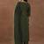 women floral embroidered regular sequinned kurta with trousers & with dupatta