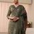 women floral printed regular kurta with palazzos & with dupatta