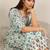 floral printed regular mirror work kurta with salwar