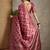 Rose kantha work silk cotton tussar saree