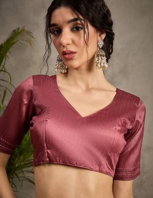 Rose kantha work silk cotton tussar saree 5