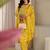 libas yellow floral printed straight suit set with dupatta