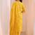 women ethnic motifs printed regular mirror work kurta with trousers & with dupatta