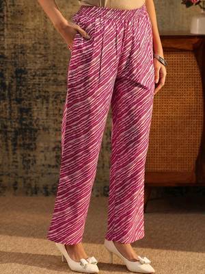 rani pink floral printed cotton blend straight suit set 7