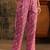 rani pink floral printed cotton blend straight suit set