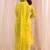 women floral printed regular thread work kurta with trousers & with dupatta