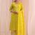 women floral printed regular thread work kurta with trousers & with dupatta