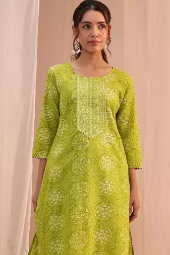 women ethnic motifs printed regular mirror work kurta with trousers & with dupatta