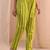 women ethnic motifs printed regular mirror work kurta with trousers & with dupatta
