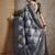 Charcoal ethnic motifs embroidered silk cotton tussar saree