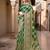 Green woven design zari organza banarasi saree