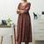 women ethnic motifs printed empire mirror work kurta with trousers