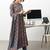 women ethnic motifs printed regular cotton blend kurta with trousers & with dupatta