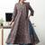 women ethnic motifs printed regular cotton blend kurta with trousers & with dupatta