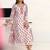 women floral printed regular cotton blend kurta with trousers & with dupatta