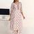 women floral printed regular cotton blend kurta with trousers & with dupatta