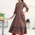 women ethnic motifs printed regular cotton blend kurta with trousers & with dupatta