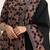 women ethnic motifs printed regular cotton blend kurta with trousers & with dupatta