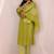 women ethnic motifs printed regular kurta with trousers & with dupatta