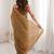 Brown olive tissue ethnic embellished festive wear matching blouse sarees