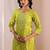 women ethnic motifs printed regular kurta with trousers & with dupatta