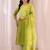 women ethnic motifs printed regular kurta with trousers & with dupatta