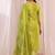 women ethnic motifs printed regular kurta with trousers & with dupatta