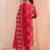 women ethnic motifs printed regular kurta with trousers & with dupatta