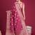 Mauve woven design zari silk blend handloom banarasi saree
