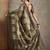 Olive ethnic motifs kantha work silk cotton tussar saree