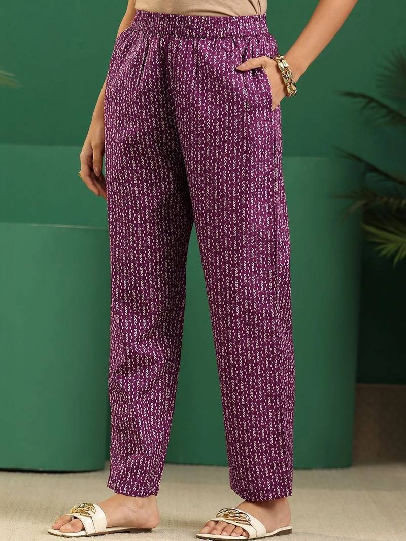 women ethnic motifs printed regular thread work kurta with trousers & with dupatta