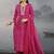 women ethnic motifs printed regular thread work kurta with palazzos & with dupatta