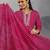 women ethnic motifs printed regular thread work kurta with palazzos & with dupatta