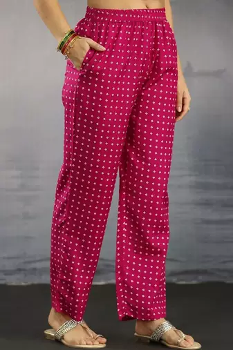 women ethnic motifs printed regular thread work kurta with palazzos & with dupatta