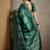 Green ethnic motifs kantha work silk cotton tussar saree
